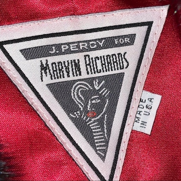 Vintage J. Percy for Marvin Richards Long Wool Coat Genuine Fur 10P - Picture 9 of 17